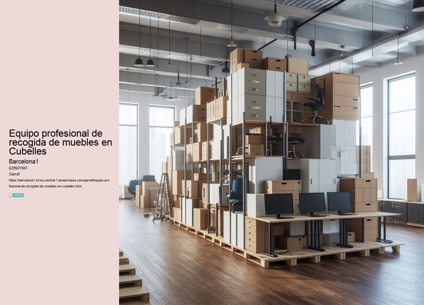Equipo profesional de recogida de muebles en Cubelles