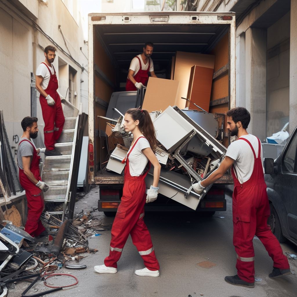 Operativo de vaciado de espacios para comercio en Arenys de Munt